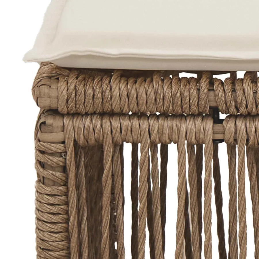 Tabouret Beige polyrotin - 6