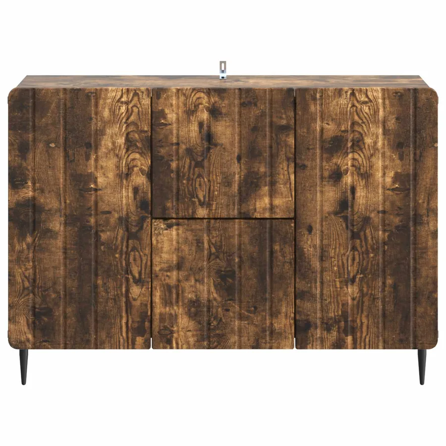 Buffet Chêne fumé 89 x 34,5 x 62 cm Bois d'ingénierie - 6