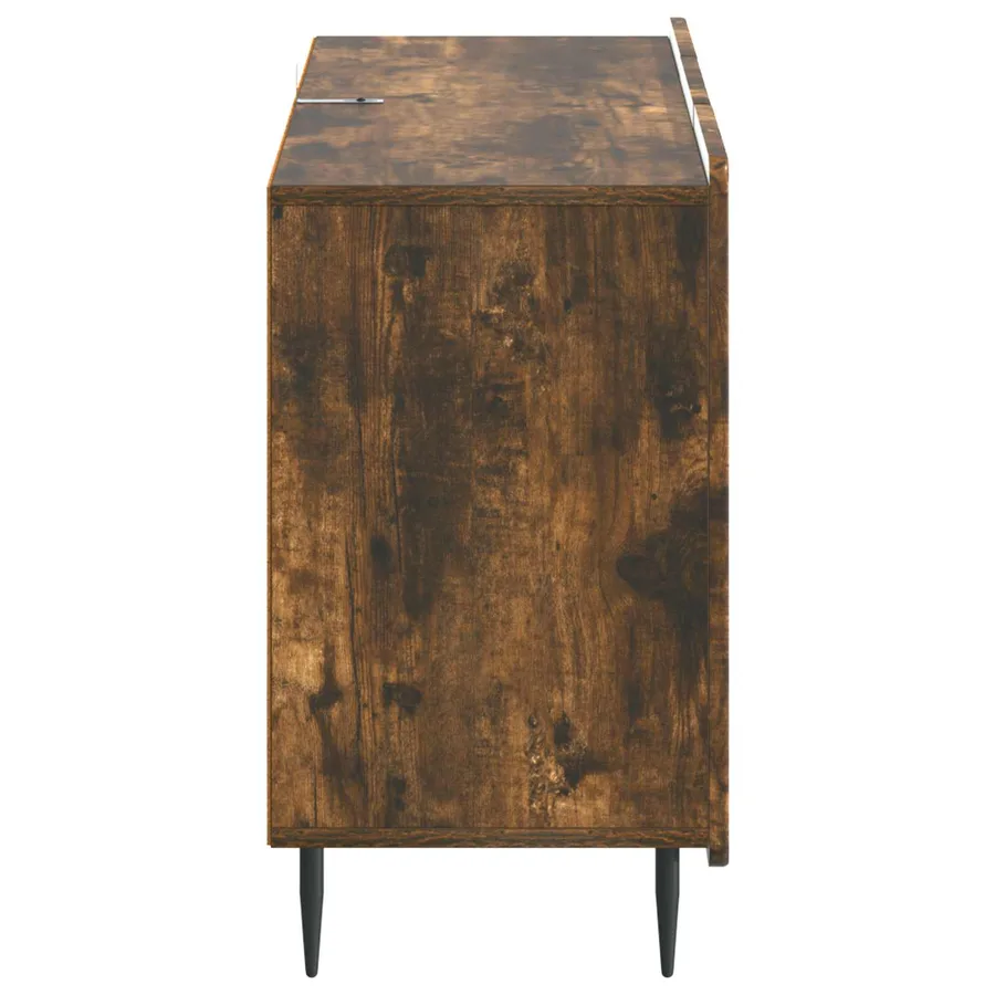 Buffet Chêne fumé 89 x 34,5 x 62 cm Bois d'ingénierie - 7