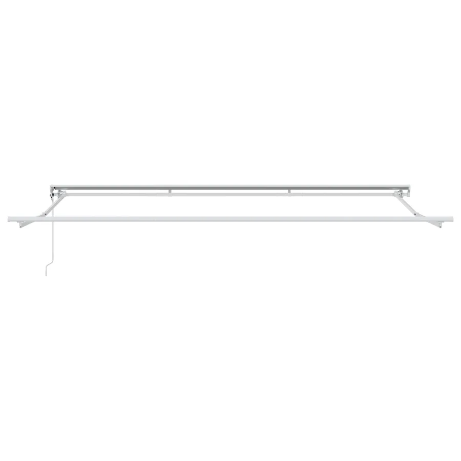 Cadre de store rétractable électrique Blanc 5 × 3,5 m Acier - 3