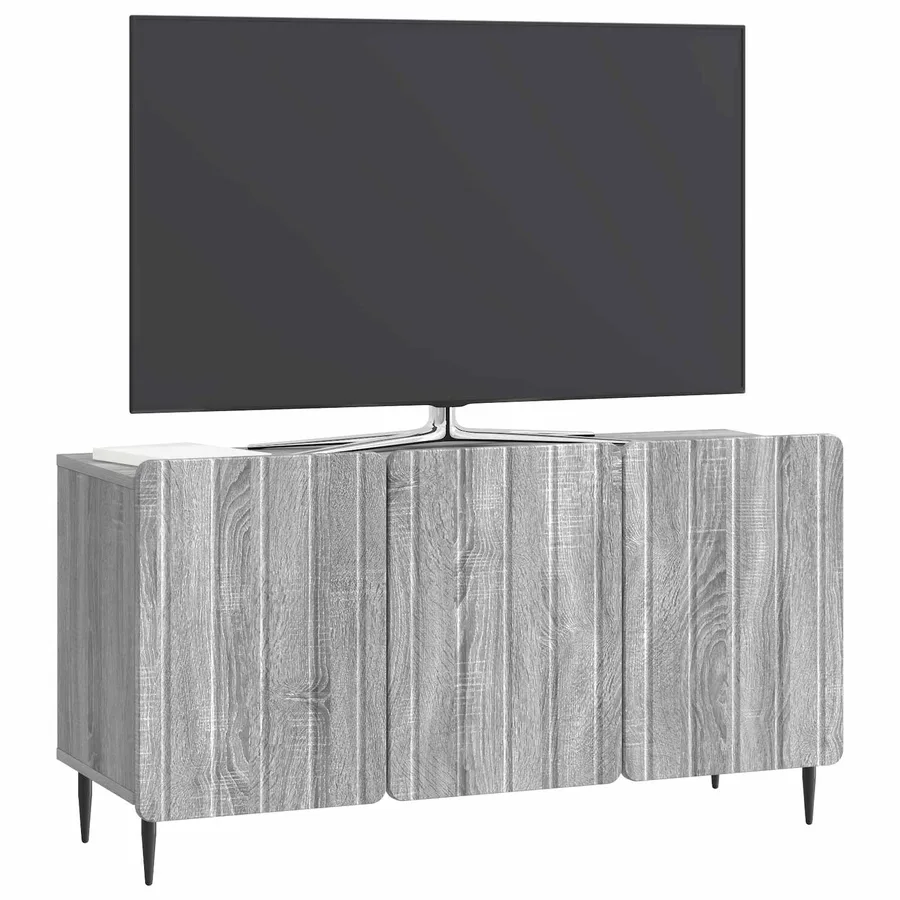Meuble TV Sonoma gris 99 x 34,5 x 52 cm Bois d'ingénierie - 3