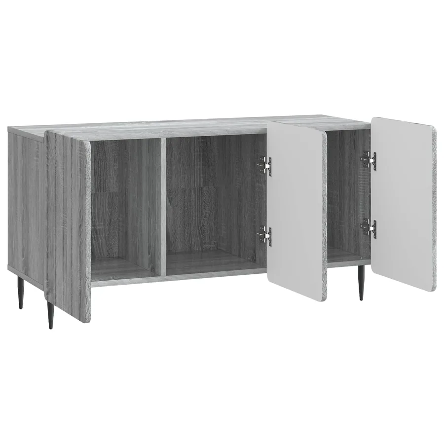 Meuble TV Sonoma gris 99 x 34,5 x 52 cm Bois d'ingénierie - 5