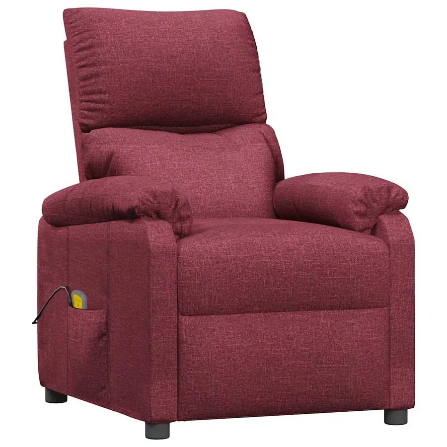 Fauteuil de massage Rouge bordeaux Tissu - 2