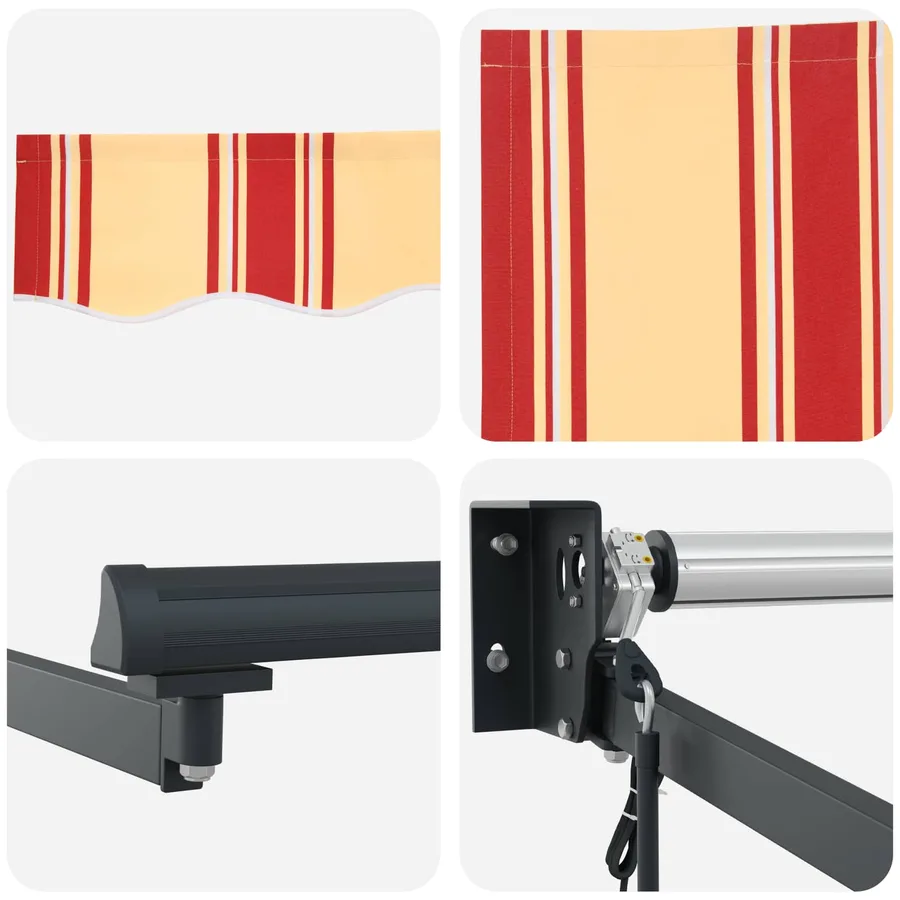 Auvent rétractable électrique Multicolore 4,5 × 3 m - 7