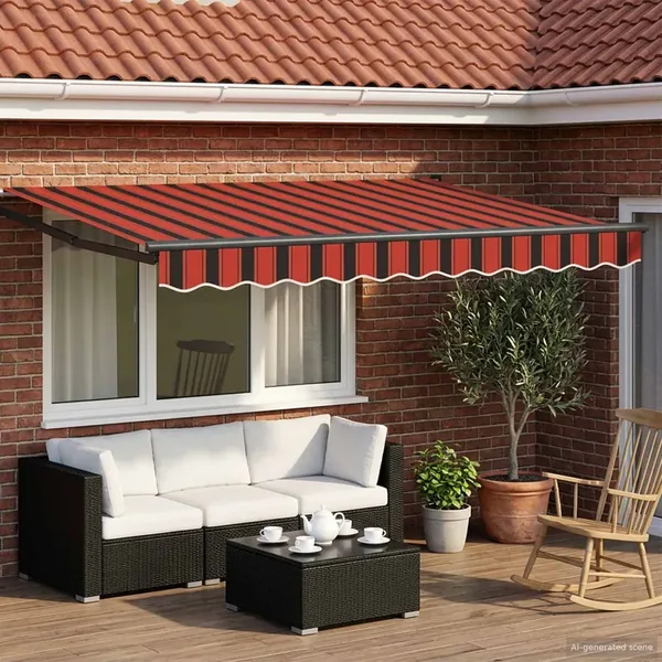 Auvent rétractable électrique 3,5 x 2,5 m