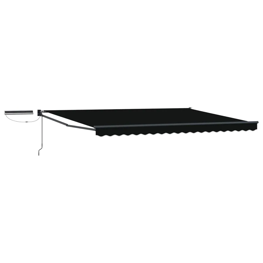 Auvent rétractable électrique Noir et anthracite 4 × 3 m - 2