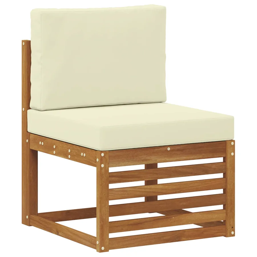 Ensembles de canapés avec coussin 6 pcs Naturel et Crème - 4