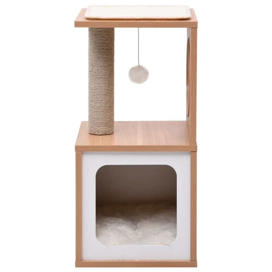 Arbre à chat avec tapis à gratter en sisal 60 cm - 2