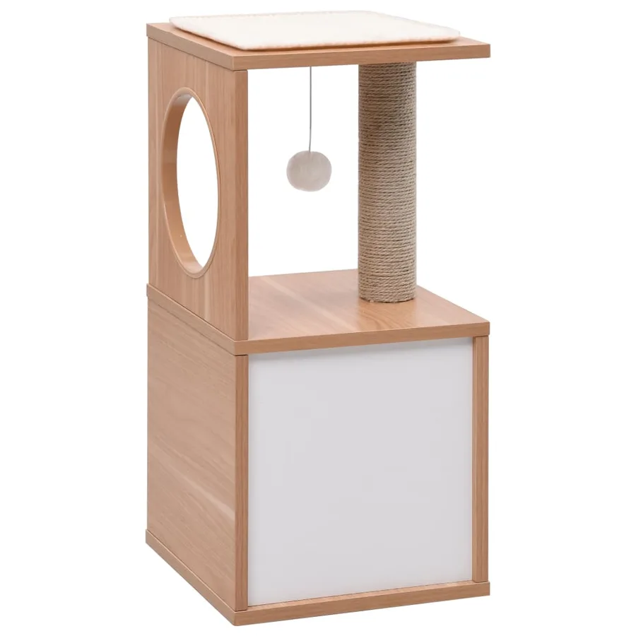 Arbre à chat avec tapis à gratter en sisal 60 cm - 4