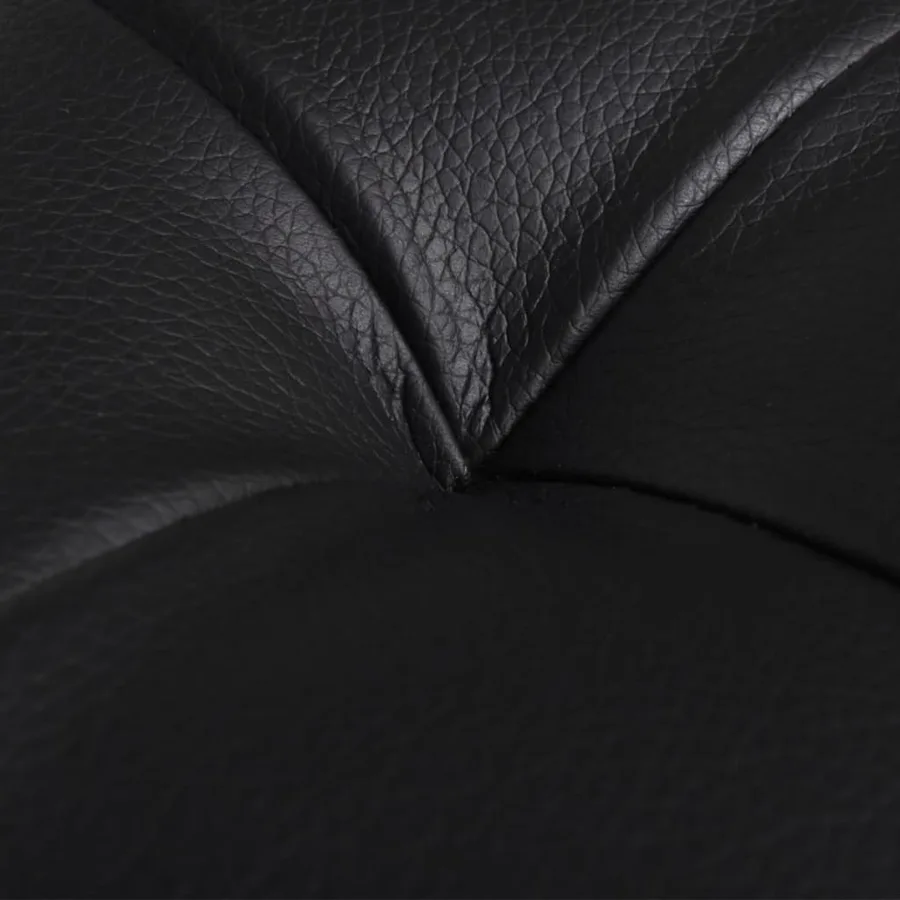 Pouf de rangement Cuir synthétique Noir - 8