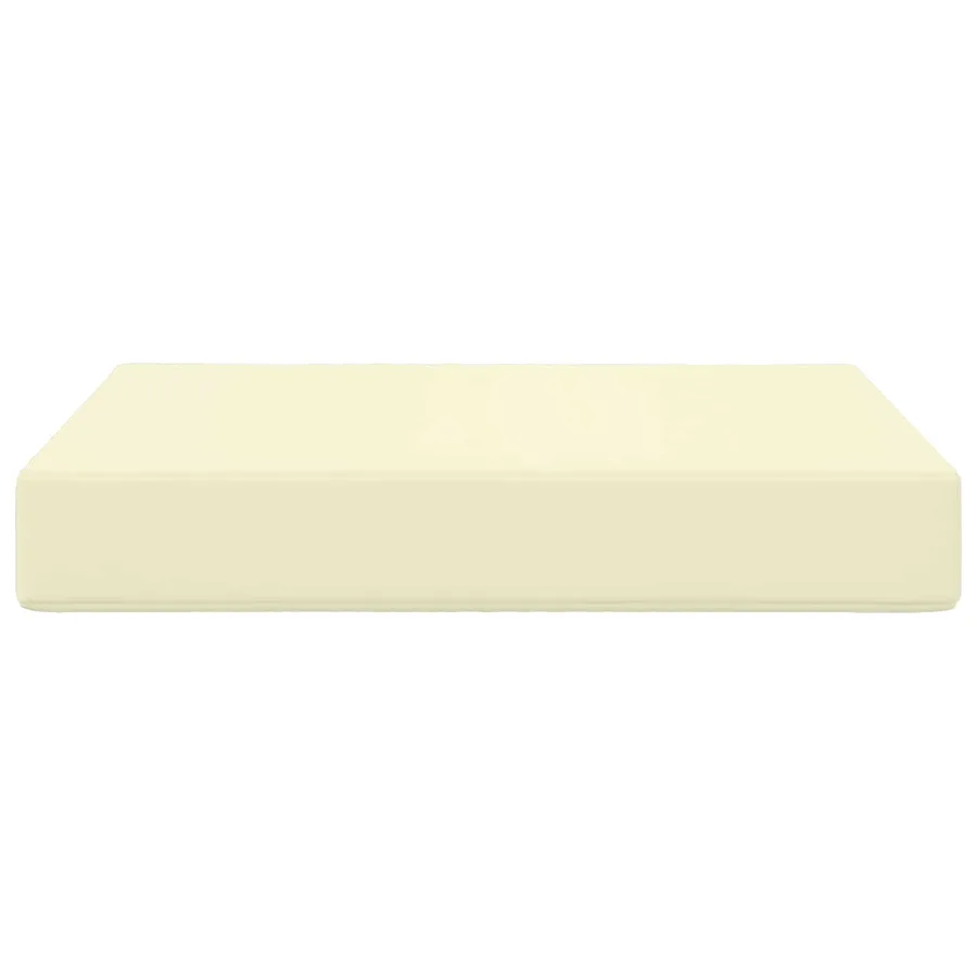 Coussin de canapé d'extérieur Crème 60 x 60 x 8 cm Polyester - 4