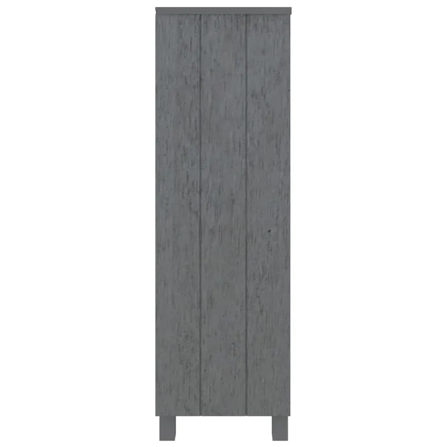 Bibliothèque HAMAR Gris foncé 85x35x112 cm Bois de pin massif - 4