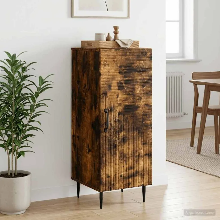 Buffet Chêne fumé 33 x 34,5 x 89,5 cm Bois d'ingénierie