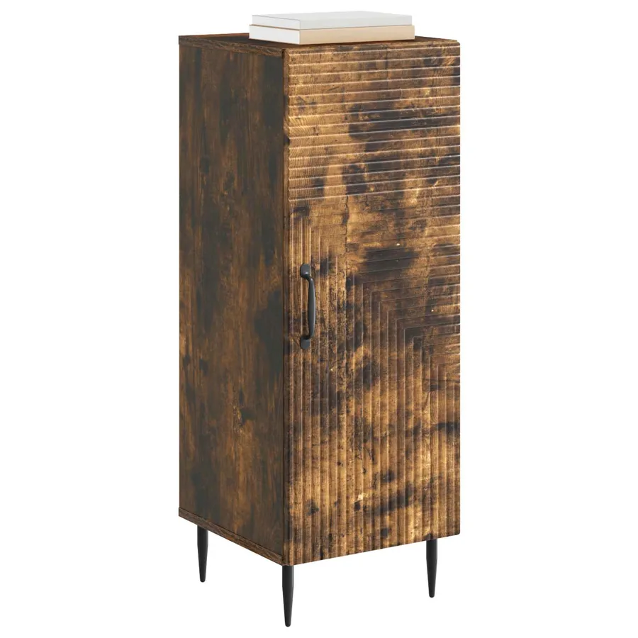 Buffet Chêne fumé 33 x 34,5 x 89,5 cm Bois d'ingénierie - 3