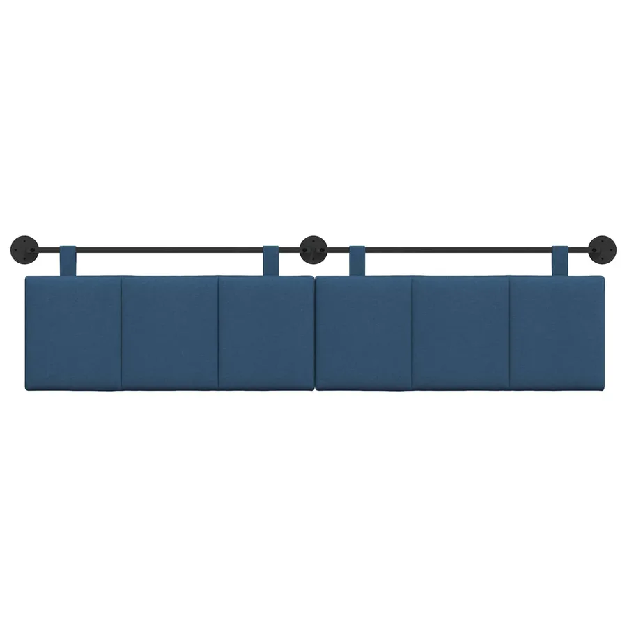 Tête de lit suspendue Bleu tissu - 5