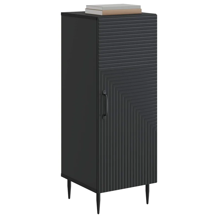 Buffet Noir 33 x 34,5 x 89,5 cm Bois d'ingénierie - 3