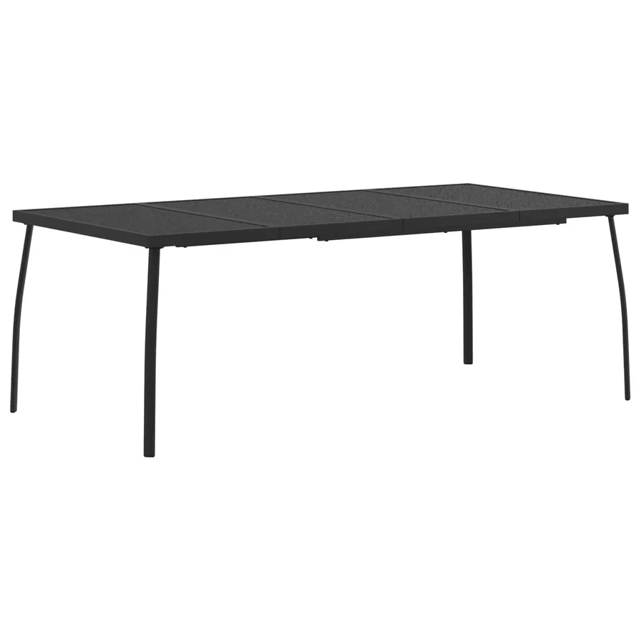 Ensemble de meubles d'extérieur 9 pcs Anthracite Fer et Acier - 5