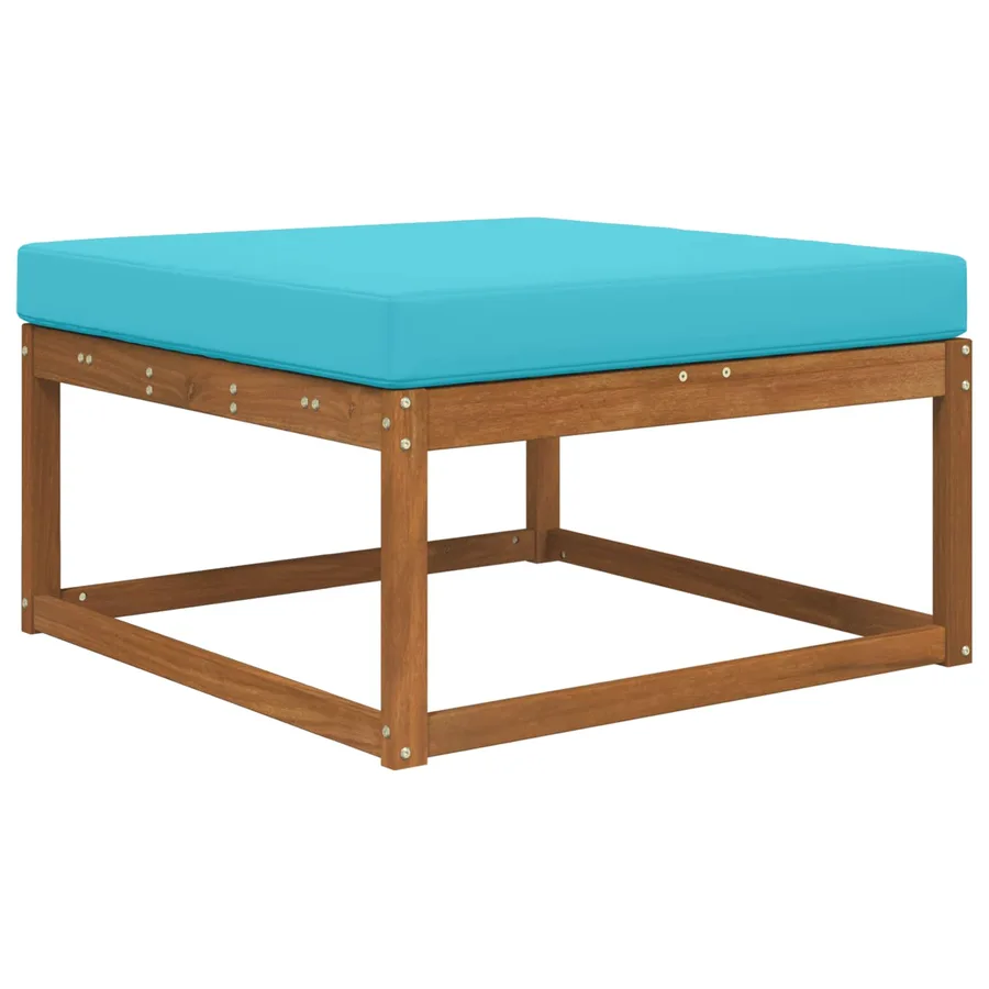 Coussin de canapé d'extérieur Turquoise 80 x 80 x 8 cm - 3