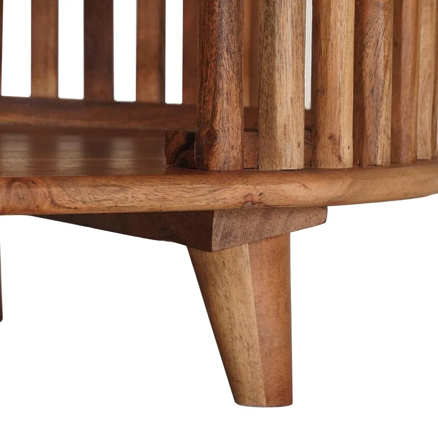Table basse faite main Marron Teck 85 x 50 x 40 cm - 7