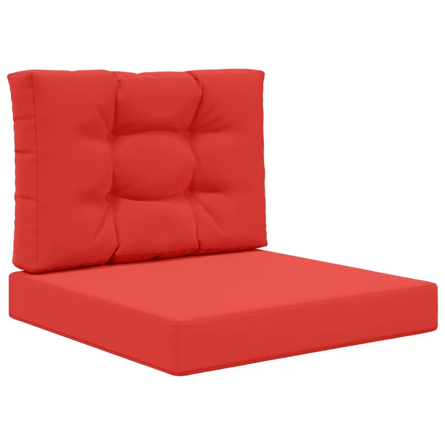 Coussin de canapé d'extérieur 2 pcs Rouge Polyester - 2