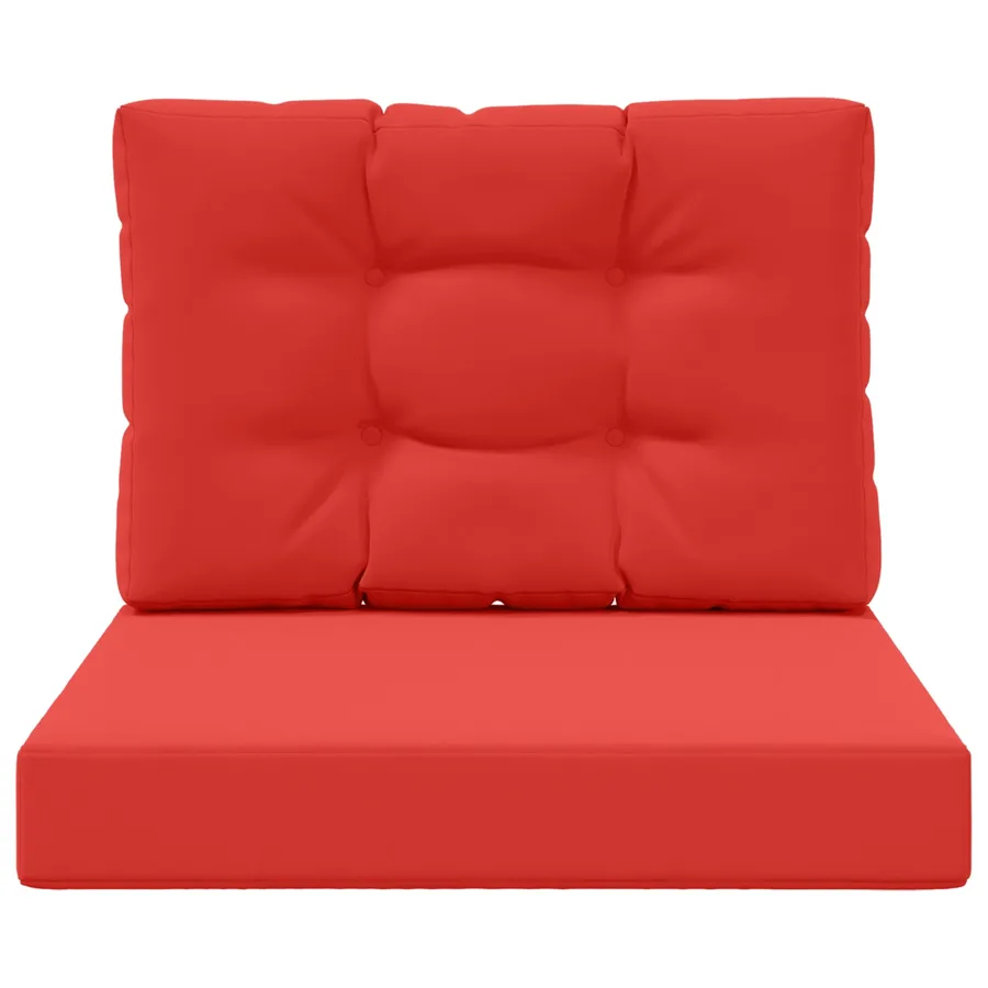Coussin de canapé d'extérieur 2 pcs Rouge Polyester - 6