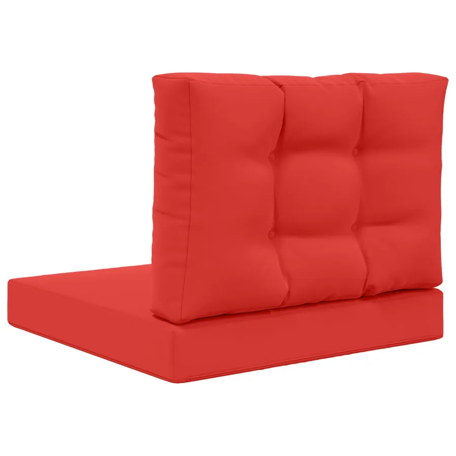 Coussin de canapé d'extérieur 2 pcs Rouge Polyester - 7