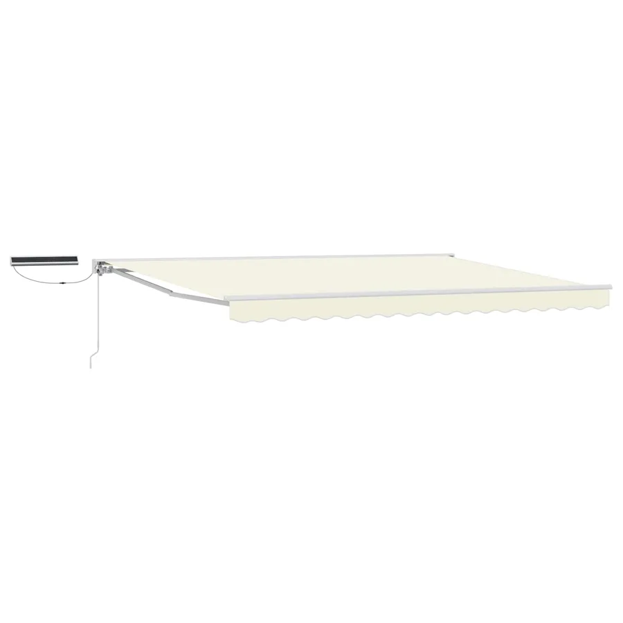 Auvent rétractable électrique Crème et Blanc 4 × 3,5 m - 2