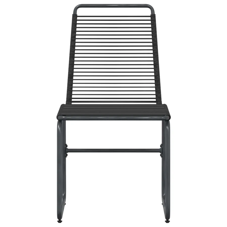 Chaises de jardin 2 pcs Noir 48 x 55 x 89,5 cm Rotin - 4