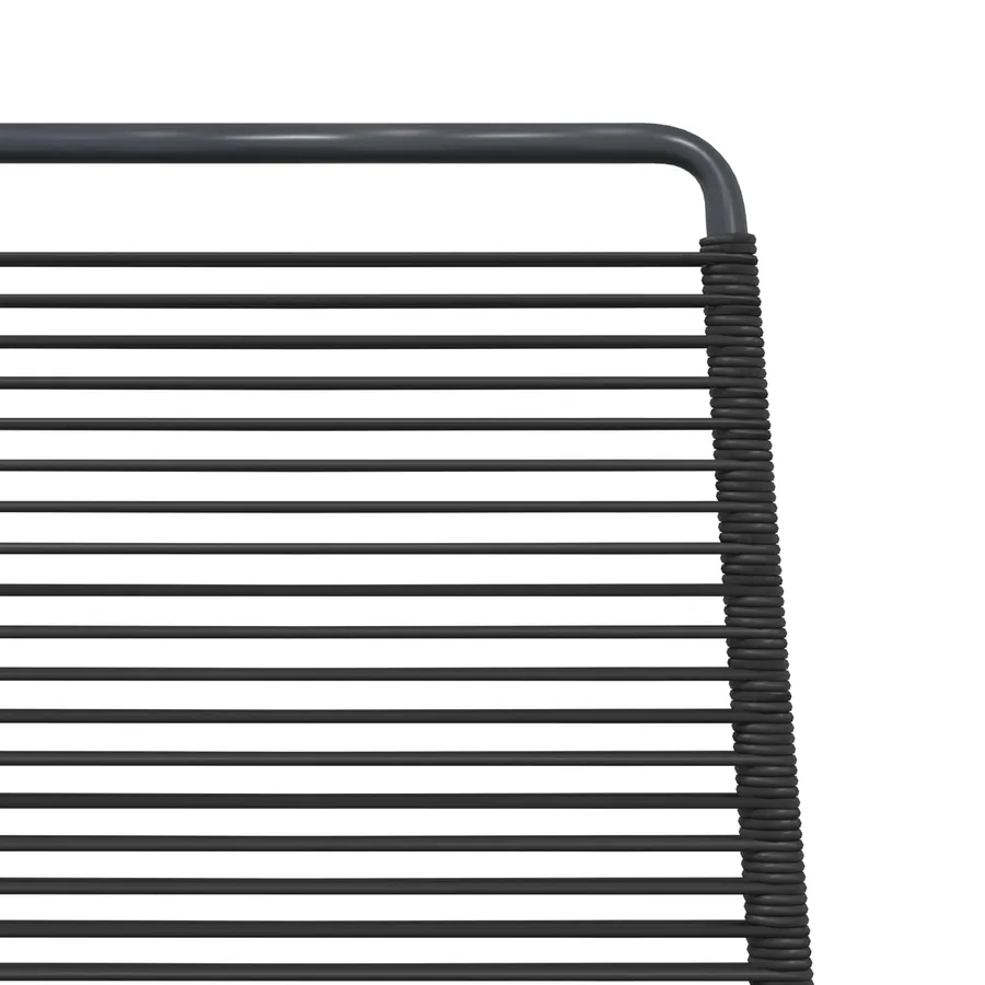 Chaises de jardin 2 pcs Noir 48 x 55 x 89,5 cm Rotin - 7