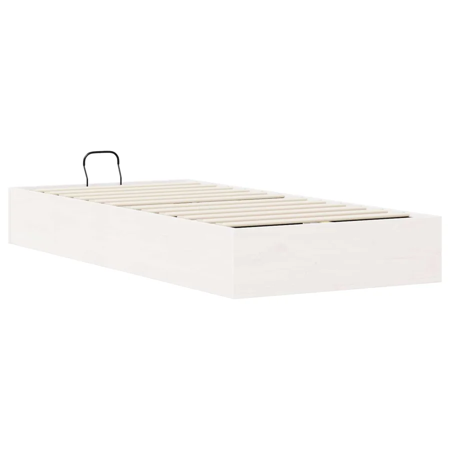 Cadre de lit ottoman avec rangement Blanc 90 x 200 cm - 9