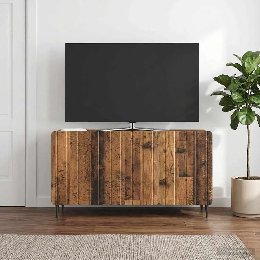 Meuble TV Bois ancien 99 x 34,5 x 52 cm Bois d'ingénierie