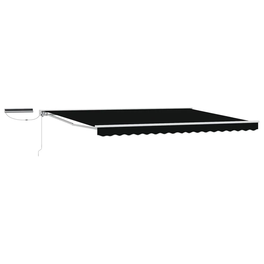 Auvent rétractable électrique Noir et Blanc 4 × 3 m - 2