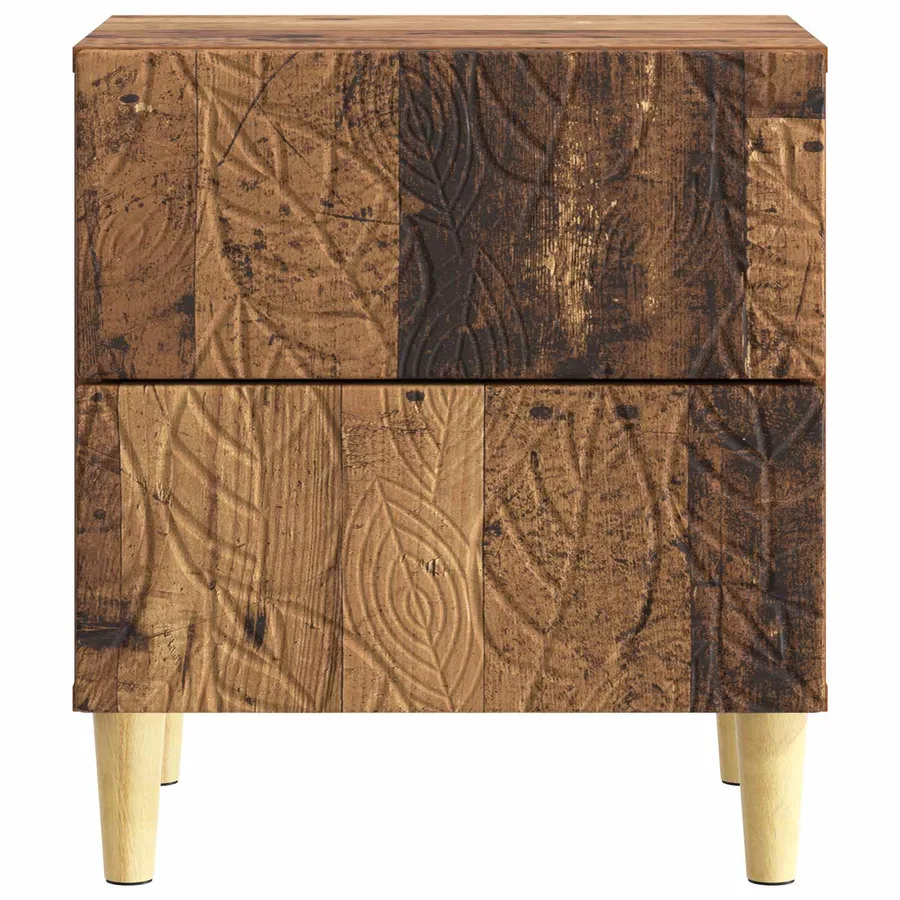 Table de chevet Bois ancien 43 x 34,5 x 48 cm Bois d'ingénierie - 4
