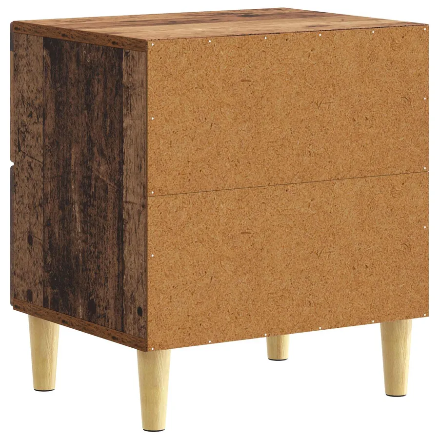 Table de chevet Bois ancien 43 x 34,5 x 48 cm Bois d'ingénierie - 6