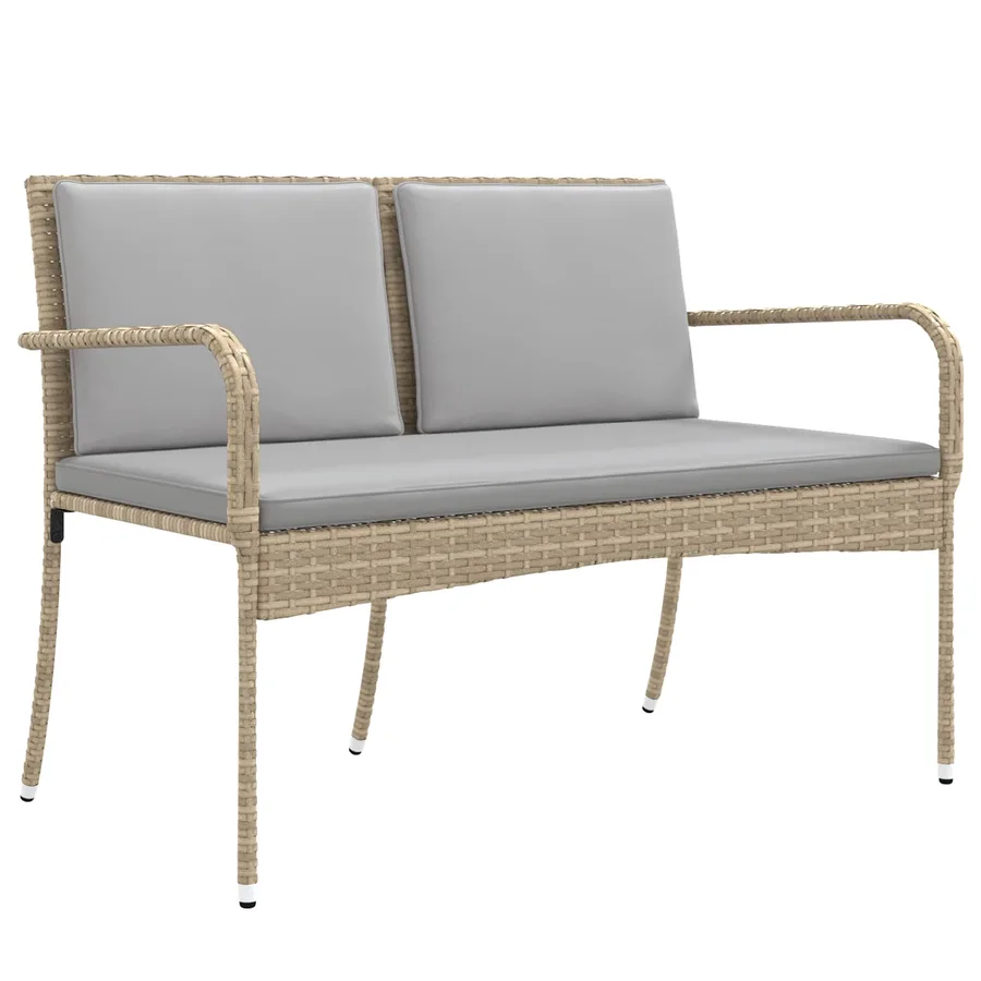 Ensemble de jardin avec coussin acier - 4