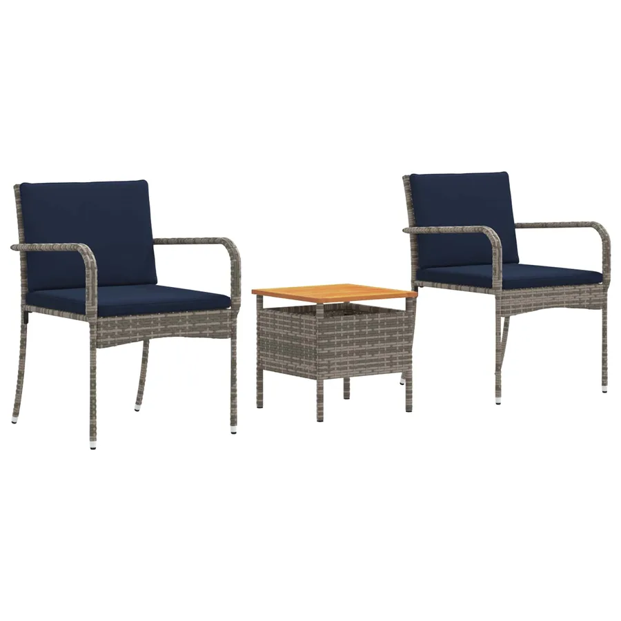 Ensemble de jardin avec coussin acier - 2