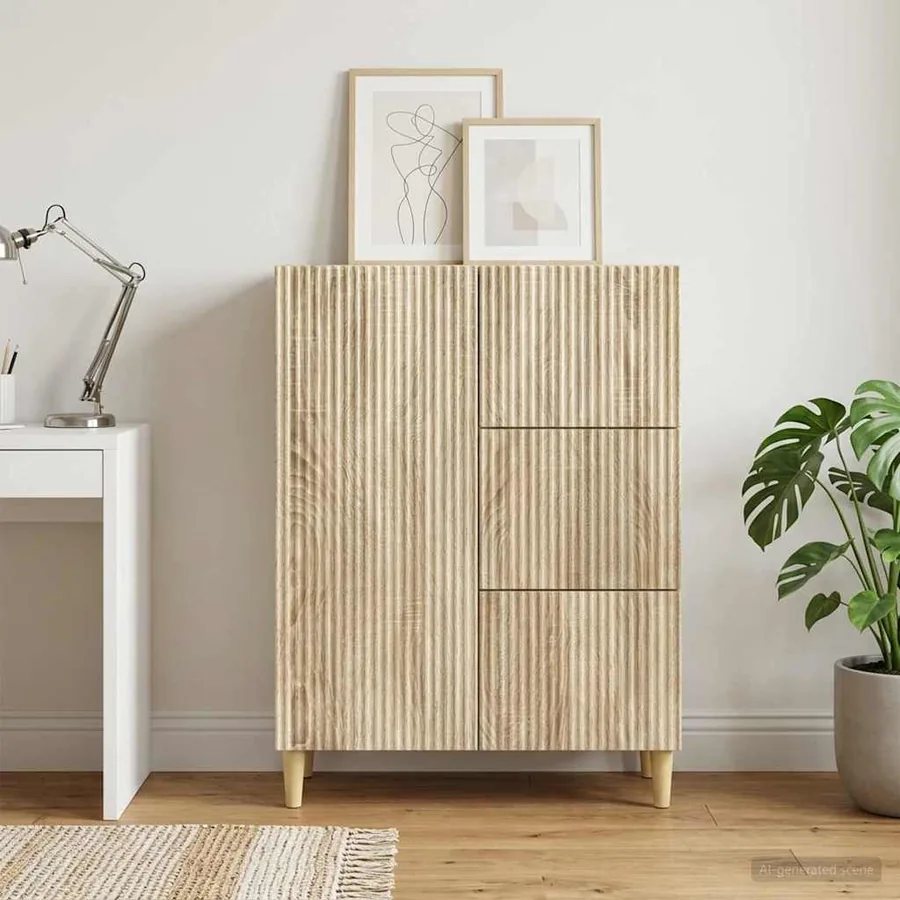 Buffet Chêne Sonoma 66 x 34,5 x 90 cm Bois d'ingénierie