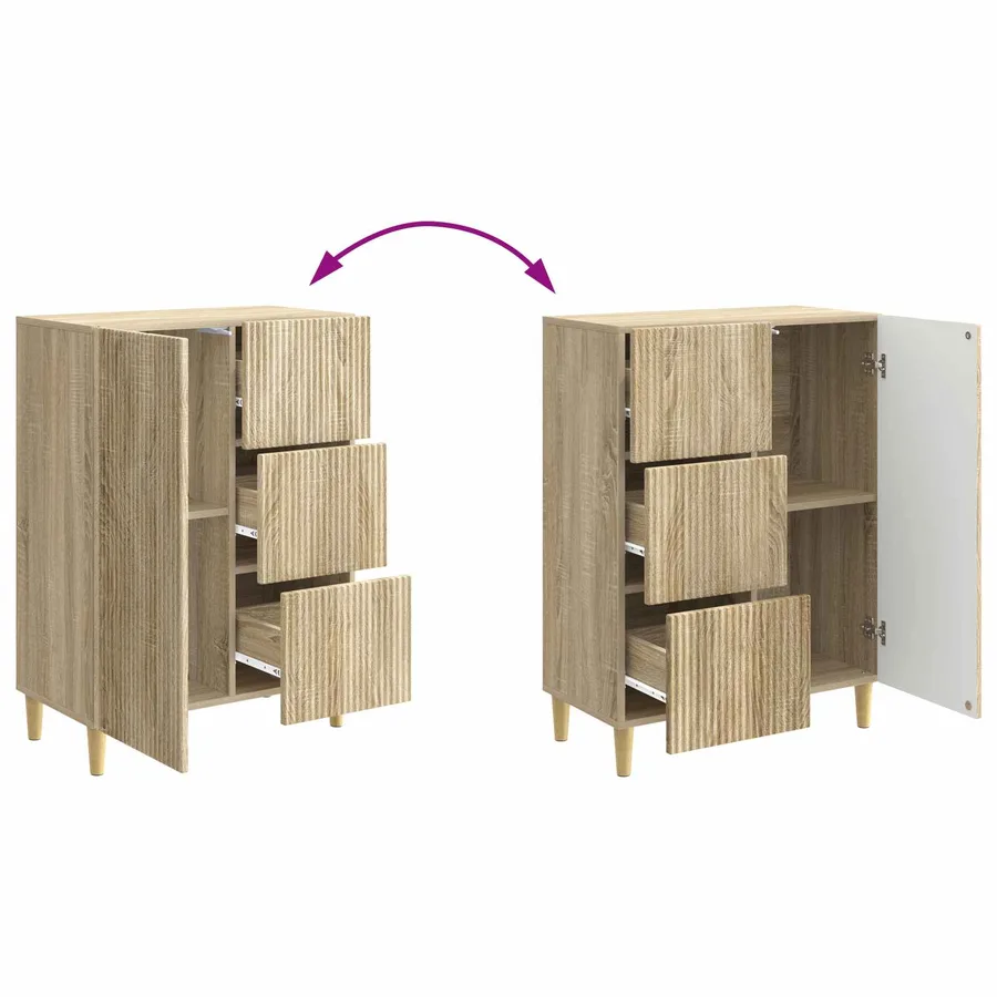Buffet Chêne Sonoma 66 x 34,5 x 90 cm Bois d'ingénierie - 10