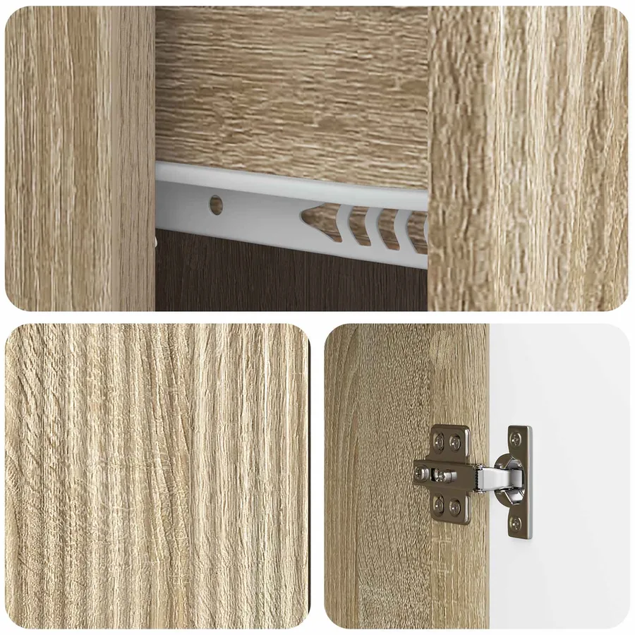 Buffet Chêne Sonoma 66 x 34,5 x 90 cm Bois d'ingénierie - 9