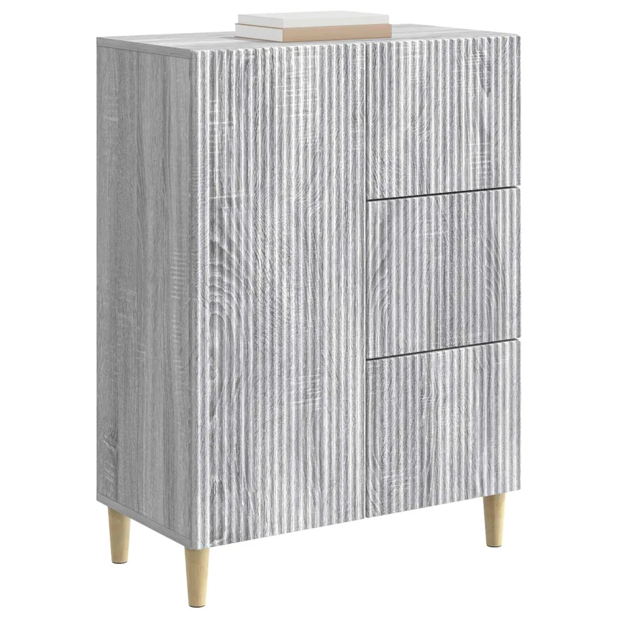 Buffet Sonoma gris 66 x 34,5 x 90 cm Bois d'ingénierie - 3