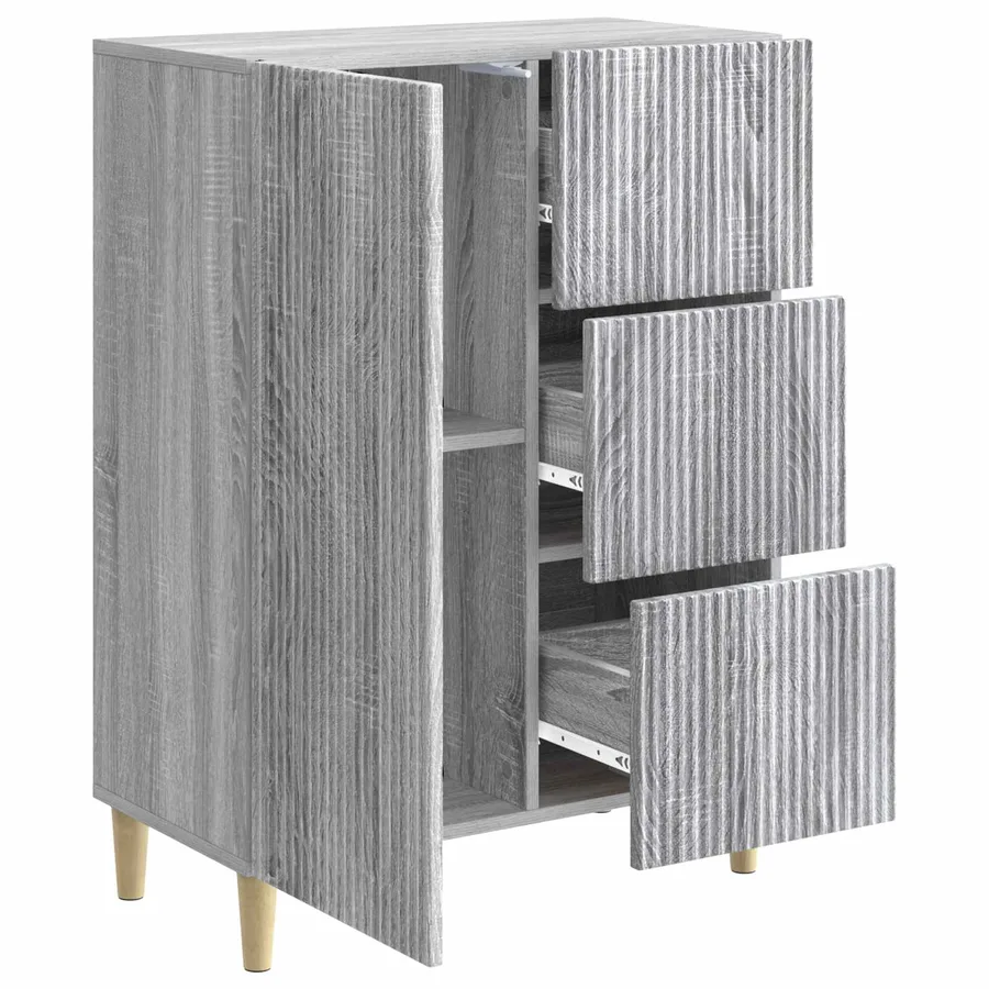Buffet Sonoma gris 66 x 34,5 x 90 cm Bois d'ingénierie - 5
