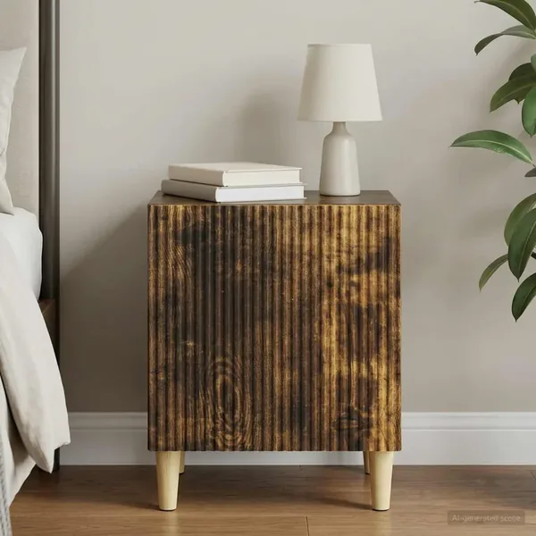 Cabinet de chevet Chêne fumé 43 x 34,5 x 50 cm