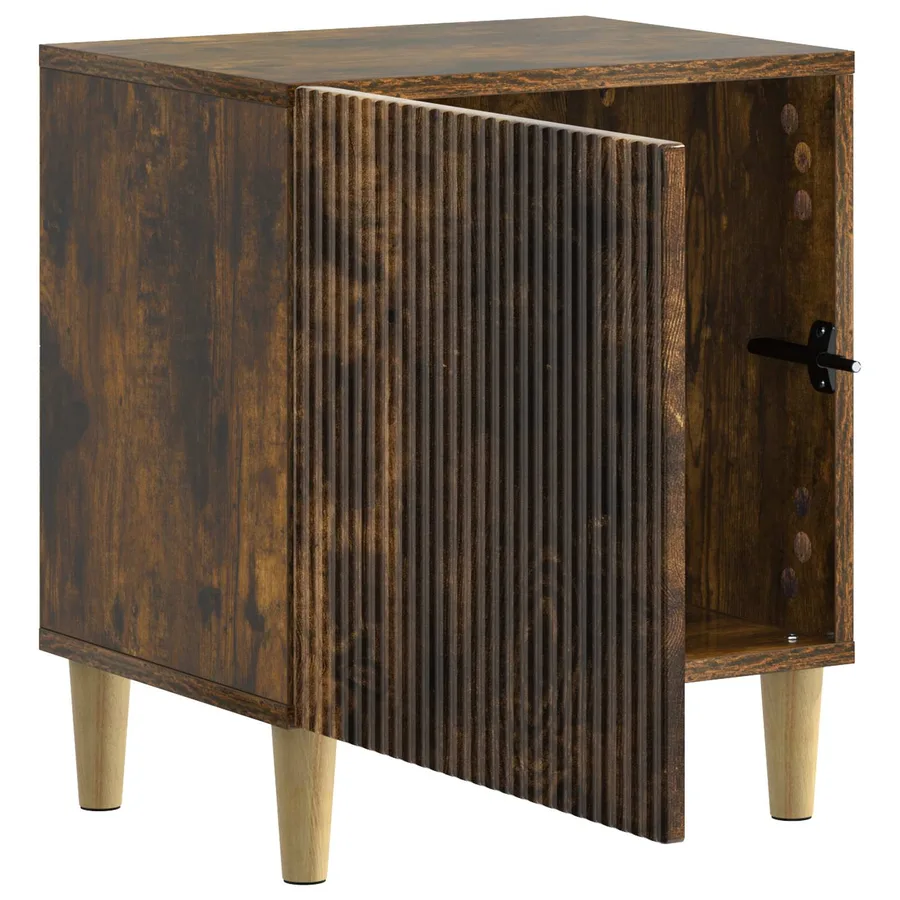 Cabinet de chevet Chêne fumé 43 x 34,5 x 50 cm - 4