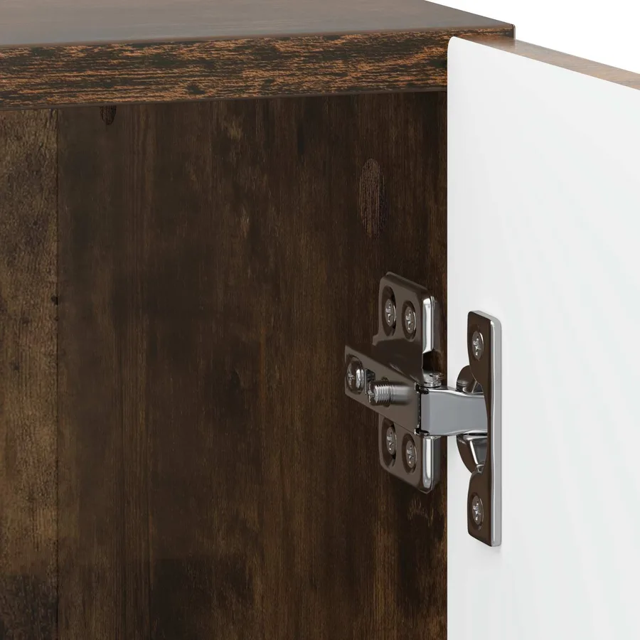 Cabinet de chevet Chêne fumé 43 x 34,5 x 50 cm - 9