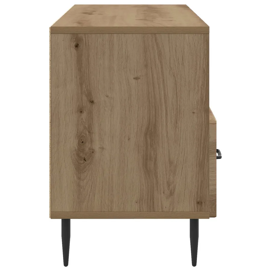 Meuble TV 102 x 34,5 x 50 cm Chêne artisanal Bois d'ingénierie - 7