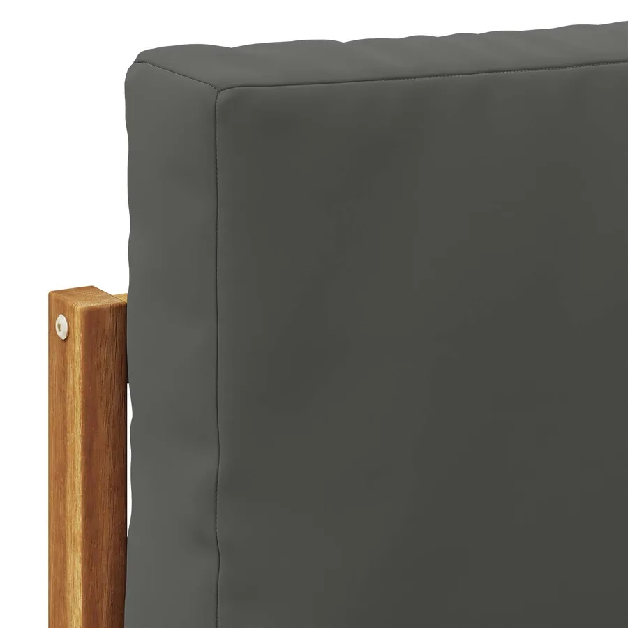 Ensemble de canapés d'extérieur avec coussin 3 pcs Naturel - 6