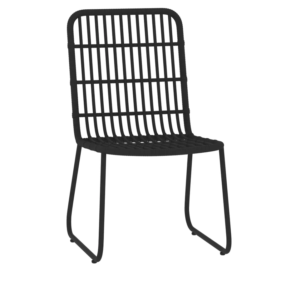 Ensemble à manger de jardin 7 pcs Noir - 3