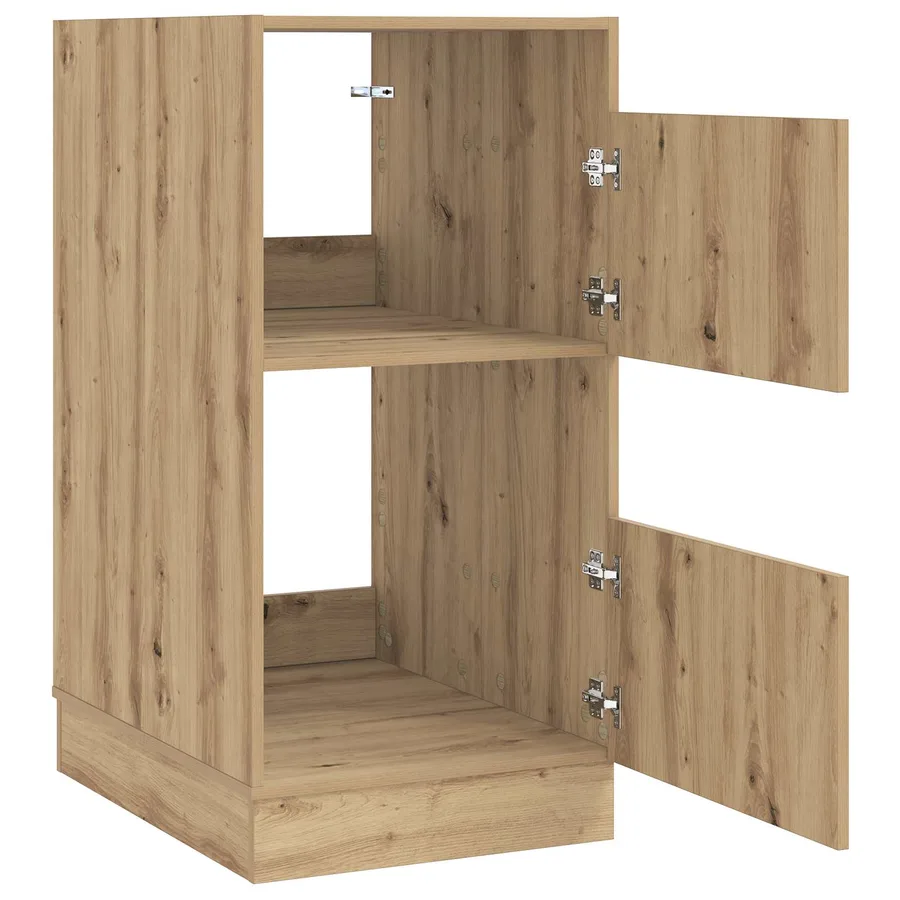 Armoire à Laver avec stockage Chêne artisanal 50 x 68 x 102 cm - 5