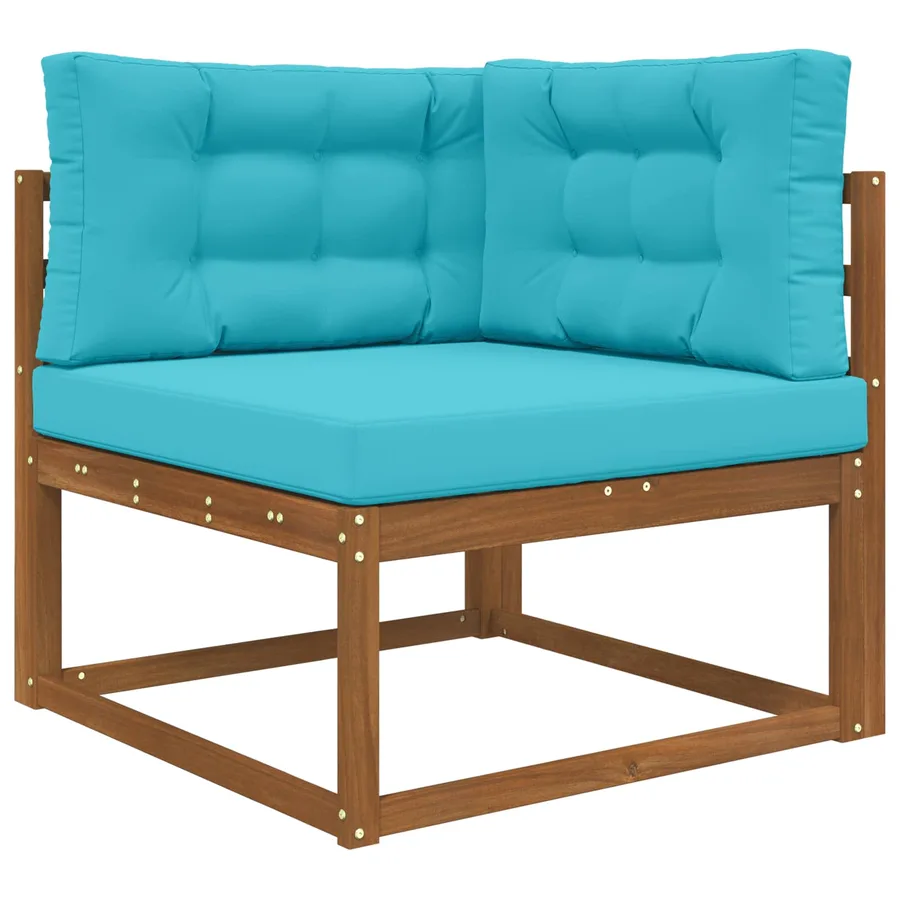 Coussin de canapé d'extérieur 3 pcs Turquoise Polyester - 3