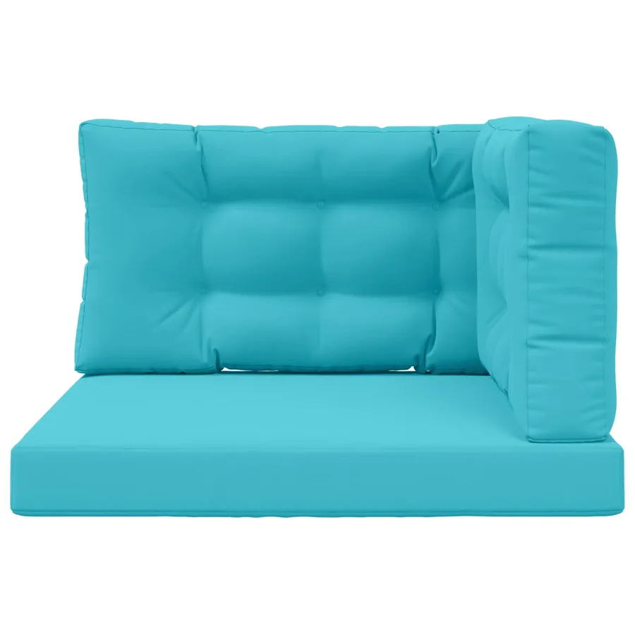Coussin de canapé d'extérieur 3 pcs Turquoise Polyester - 6